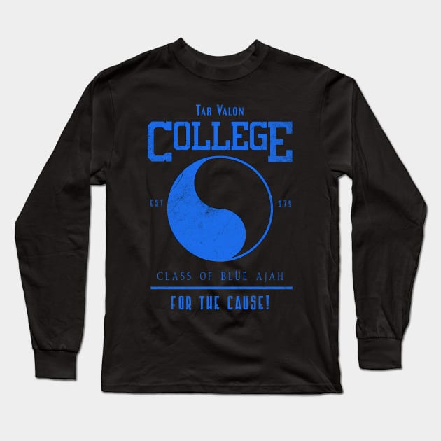 Tar Valon College Yellow Ajah Symbol Wheel of Time Parody Long Sleeve T-Shirt by TSHIRT PLACE